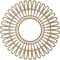 Ekena Millwork Cornelius Wood Fretwork Pierced Ceiling Medallion, Hickory, 28"OD x 10 3/8"ID x 1/4"T CMWP28X0250CRHI - alternate 4